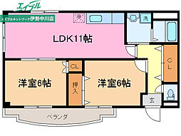 クレベール 1階/-