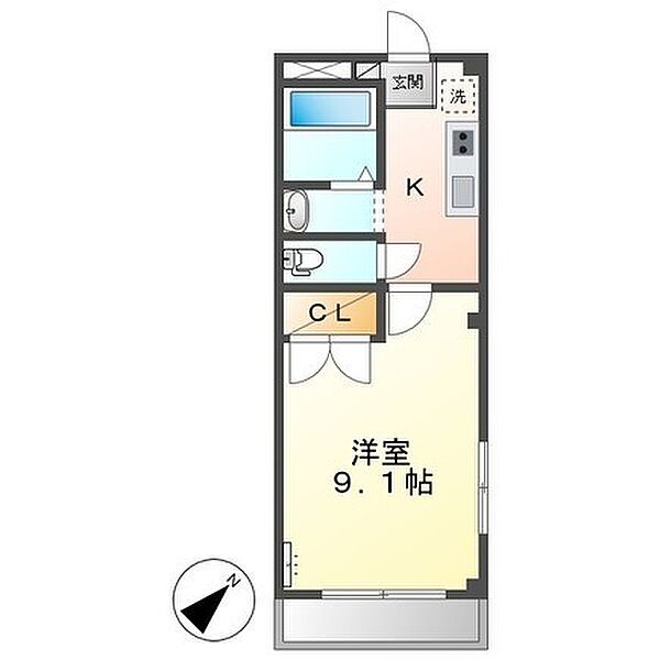 Grandoll春日 101｜三重県松阪市春日町３丁目(賃貸アパート1K・1階・28.20㎡)の写真 その2