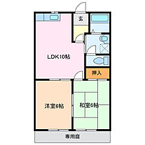 アップランドハイツ 105 ｜ 三重県松阪市垣鼻町（賃貸アパート2LDK・2階・49.50㎡） その2