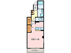 アクティーフ 101 ｜ 三重県松阪市久保町（賃貸アパート1R・1階・36.69㎡） その2