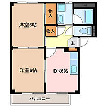 Ｓｕｒｐｌｕｓ　Ｔｗｏ　ＭＵＲＡＴＡ　Ｄ 103 ｜ 三重県松阪市五反田町３丁目（賃貸アパート2DK・1階・43.69㎡） その2