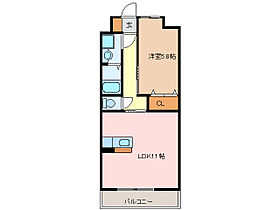 シャンティーク 602 ｜ 三重県松阪市塚本町（賃貸マンション1LDK・6階・42.30㎡） その2