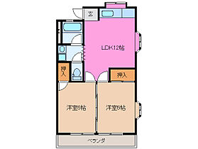 ＣＯＭＳＴＡＧＥ 205 ｜ 三重県松阪市垣鼻町（賃貸マンション2LDK・2階・51.03㎡） その2