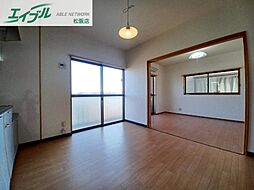 コーポ駅部田 2階2LDKのリビング/ダイニング