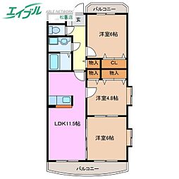 間取図画像 3LDK