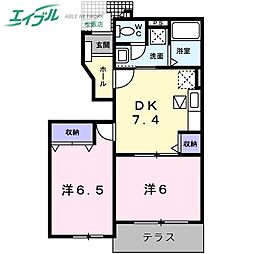 エレガント C棟 1階/-