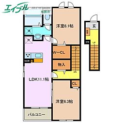 ライラック A 2階/-