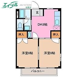 エクセルハイム A棟 2階/-