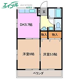 コーポアイリス 2階/-