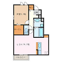 三重県津市藤方（賃貸アパート1LDK・1階・53.82㎡） その2