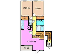 三重県津市高茶屋小森町（賃貸アパート2LDK・2階・66.23㎡） その2