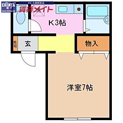 JR紀勢本線 高茶屋駅 徒歩27分 2階/-