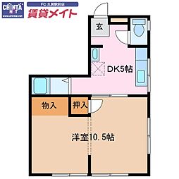 近鉄山田線 伊勢中川駅 徒歩5分 2階/-