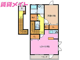 三重県津市久居野村町（賃貸アパート1LDK・2階・55.39㎡） その2