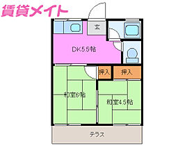 三重県津市久居烏木町（賃貸アパート2K・1階・38.00㎡） その2