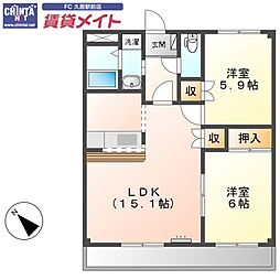 近鉄名古屋線 伊勢中川駅 徒歩7分