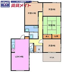 近鉄山田線 伊勢中川駅 徒歩19分