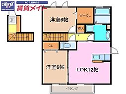 近鉄名古屋線 久居駅 徒歩14分 2階/-