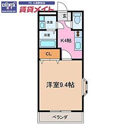近鉄名古屋線 伊勢中川駅 徒歩5分 2階/-