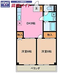 近鉄名古屋線 津新町駅 徒歩15分 3階/-