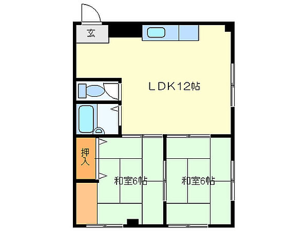 三重県松阪市殿町(賃貸アパート2LDK・2階・48.50㎡)の写真 その2