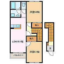 三重県松阪市曽原町（賃貸アパート2LDK・2階・56.19㎡） その2