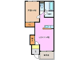 三重県松阪市星合町（賃貸アパート1LDK・1階・42.98㎡） その2