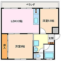 三重県松阪市中央町（賃貸マンション2LDK・2階・55.00㎡） その2