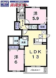 近鉄名古屋線 津駅 バス28分 バス小野江下車 8km 1階/-
