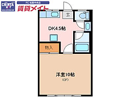 プラザIN14 1DKの間取図画像