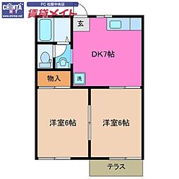 🉐敷金礼金0円！🉐タウニー垣鼻　Ａ棟