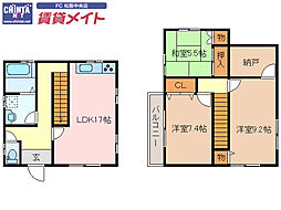 紀勢本線 六軒駅 徒歩61分