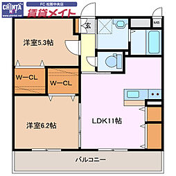 JR紀勢本線 松阪駅 徒歩10分 3階/-