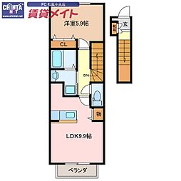 近鉄山田線 松阪駅 バス11分 田村下車 徒歩11分 2階/-