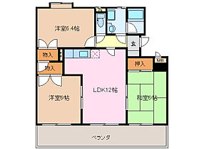 三重県伊勢市神久３丁目（賃貸マンション3LDK・1階・65.20㎡） その2