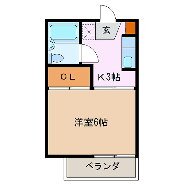 三重県伊勢市岩渕３丁目(賃貸アパート1K・2階・18.00㎡)の写真 その2