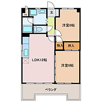 三重県伊勢市久世戸町（賃貸マンション2LDK・8階・53.50㎡） その2