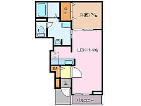 三重県伊勢市神田久志本町（賃貸アパート1LDK・1階・37.13㎡） その2