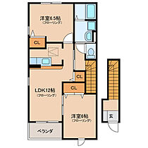 三重県伊勢市黒瀬町（賃貸アパート2LDK・2階・58.86㎡） その2