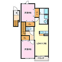 三重県度会郡度会町大野木（賃貸アパート2LDK・2階・58.48㎡） その2