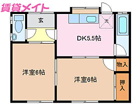 三重県伊勢市小俣町元町（賃貸アパート2K・1階・39.60㎡） その2