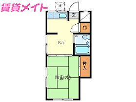 三重県伊勢市岡本2丁目（賃貸アパート1K・1階・25.92㎡） その2