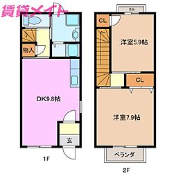 🉐敷金礼金0円！🉐参宮線 宮川駅 徒歩18分