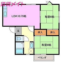 🉐敷金礼金0円！🉐参宮線 五十鈴ヶ丘駅 徒歩14分