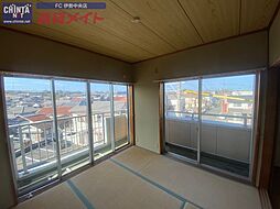 近鉄志摩線 志摩神明駅 8kmの賃貸マンション 3階2Kのリビング/ダイニング