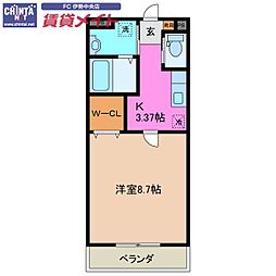 近鉄鳥羽線 宇治山田駅 徒歩15分 3階/-