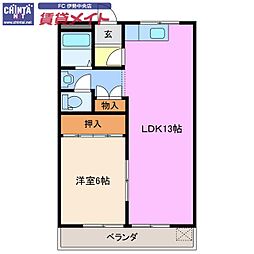 近鉄山田線 斎宮駅 徒歩27分 2階/-