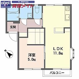 近鉄山田線 宮町駅 徒歩12分 2階/-
