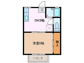 三重県津市桜橋２丁目（賃貸アパート1DK・1階・25.00㎡） その2