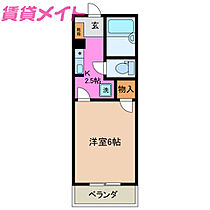 ビューハイツ桜田  ｜ 三重県津市桜田町（賃貸マンション1K・4階・20.00㎡） その2